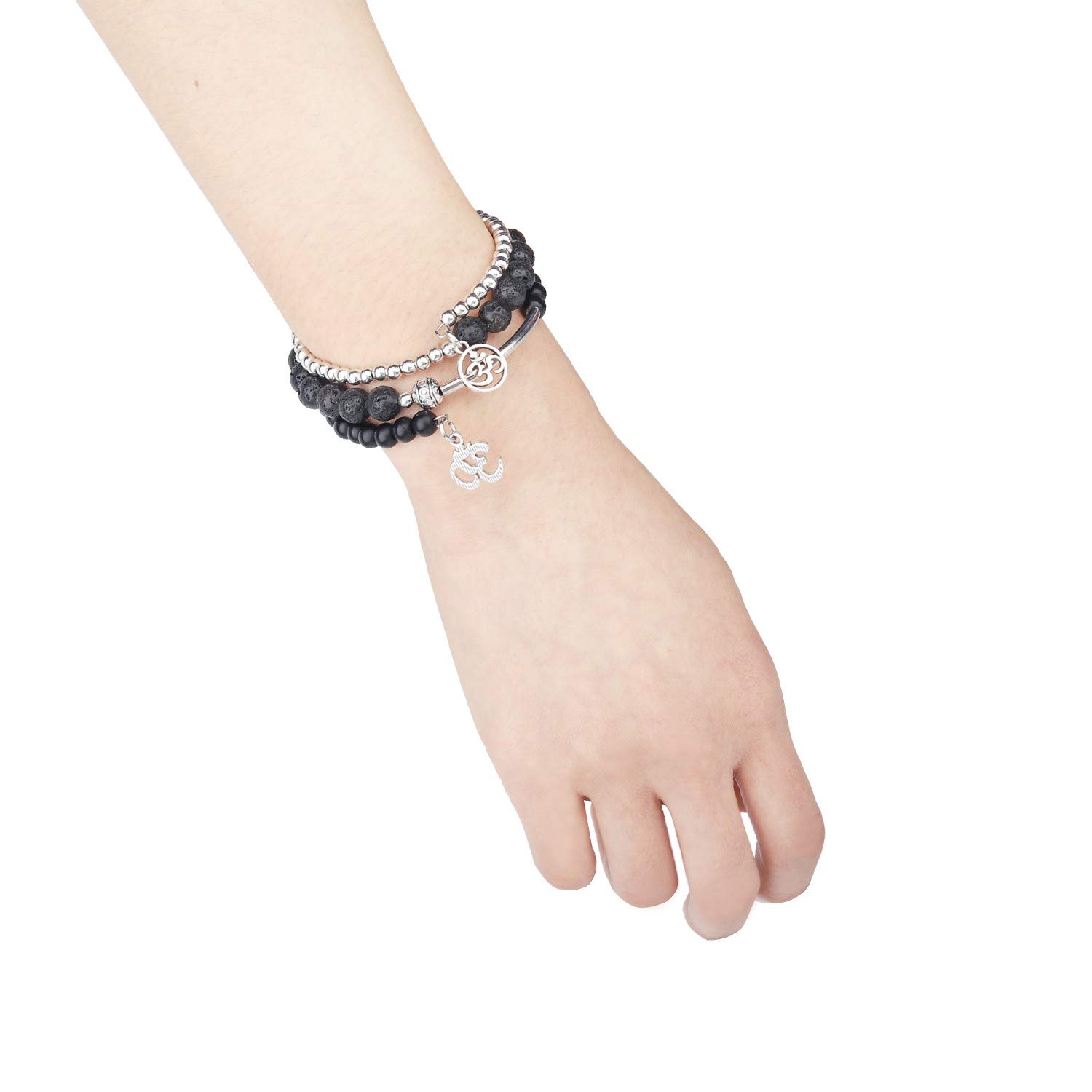 Essential Oil Diffuser Bracelet, Gifts for Valentine\'s Day! Chakra Bead Tiger Eye Bead Bracelet Winding Bracelet to Relieve Anxiety, Gift for Women