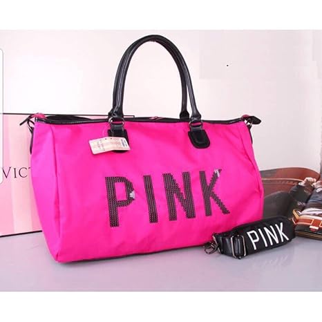 pink workout bag