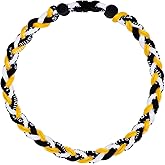 SUPBOMM Baseball Rope Necklaces, League Team Colors Braided Necklace, Baseball Team Gifts