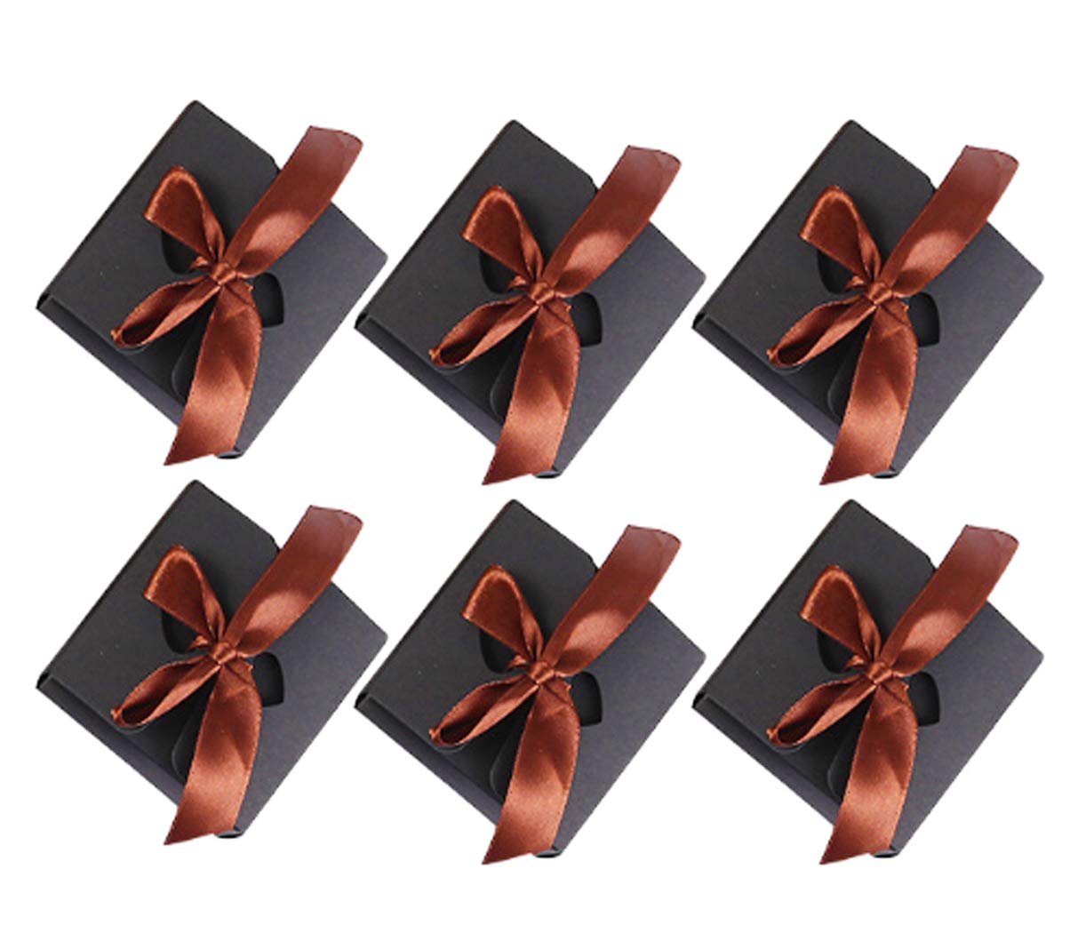 Allbusky 30PCS Paper Candy Boxes, Sweet Wedding & Party Gift Packs for Occasions, Black