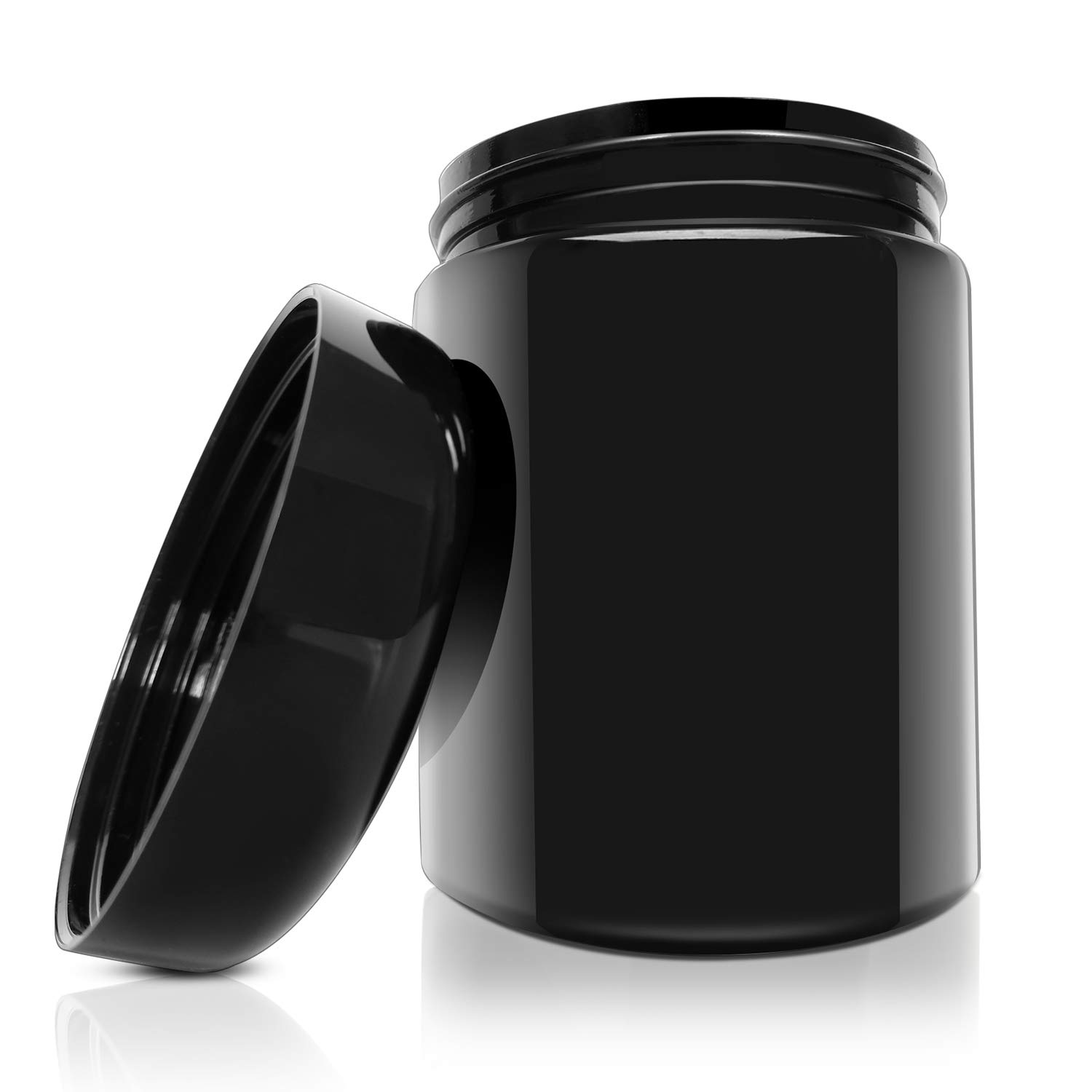 KOOLPUG Large Smell Proof Storage Stash Jar, (250ml) Airtight UV Glass Jar for Storage, Ultraviolet Herb Container, Smell Resistant and Keeps Your Herbs Fresh