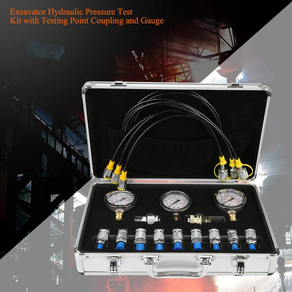 Industrial & Scientific Hydraulic Pressure Test Kit,Jadpes Excavator Hydraulic Pressure Test Kit