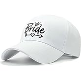 LOKIDVE Women's Bride Hat Embroidered Distressed Tribe Baseball Cap for Wedding Party