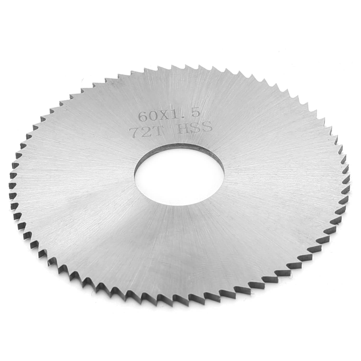 Utoolmart 60mm x 16mm x 1.5mm 72T HSS Steel Round Slitting Saw Cutter