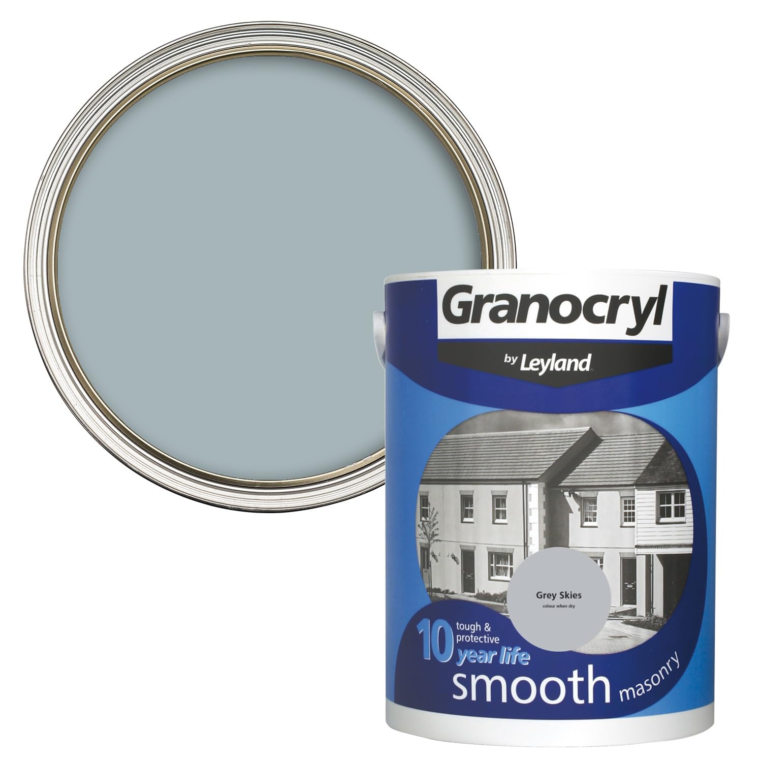 Leyland Granocryl Smooth Masonry, Grey Skies, 5L