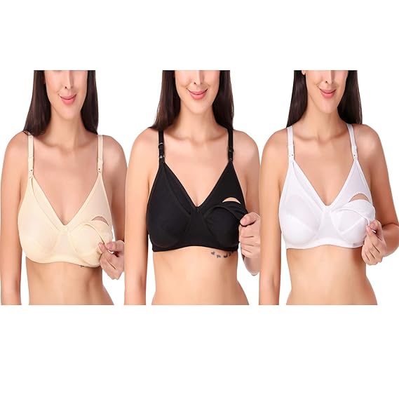 Breastfeeding Maternity Bra for Women's Pack of 3
