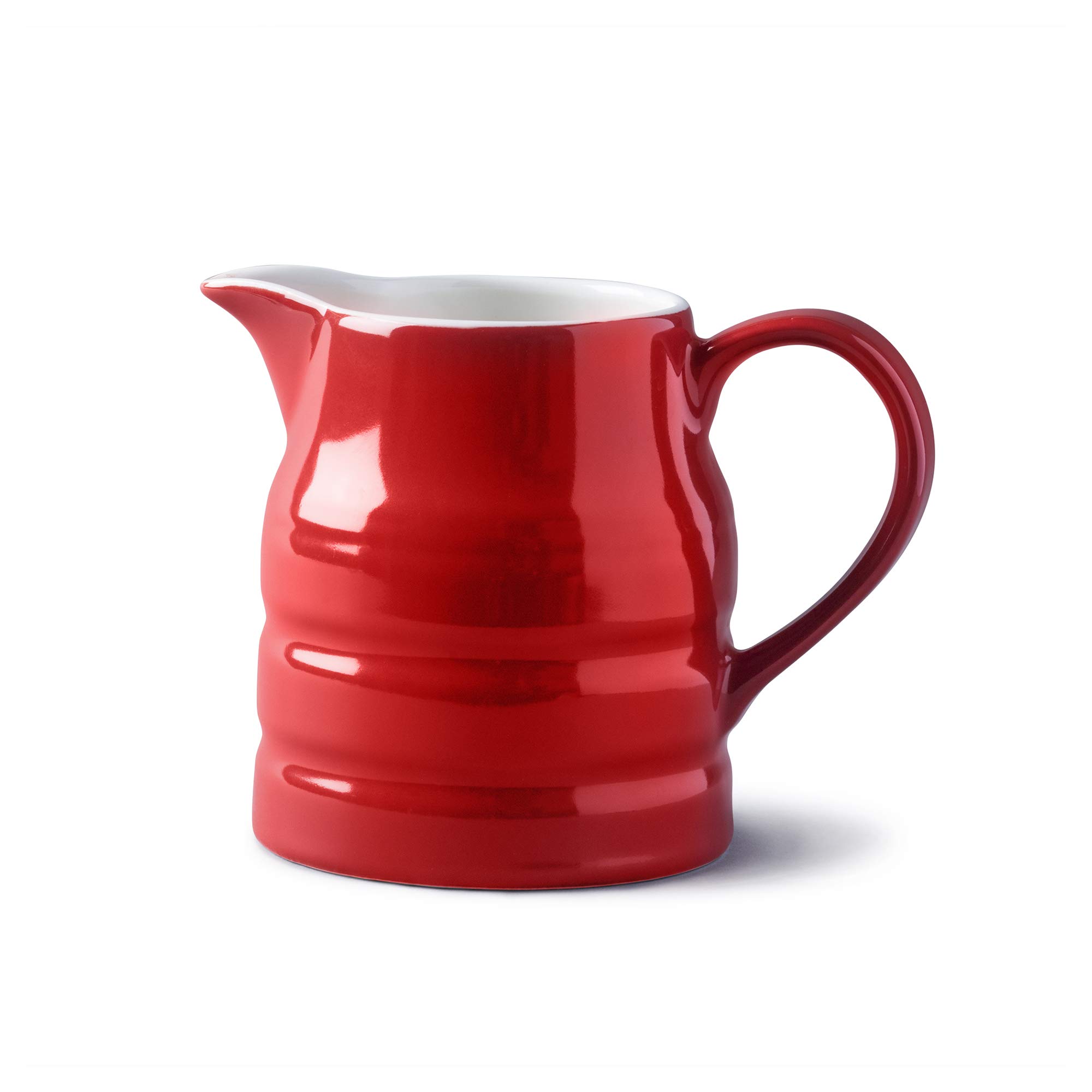 Wm Bartleet & Sons, Porcelain Traditional Churn Jug 568ml, 1 Pint - Red