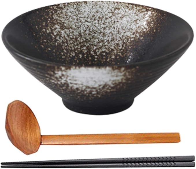 Kitchen & Dining Ramen Soup Bowls Set, Japanese Ceramic Serving Bowl