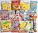 Assorted Japanese Candy Snack Senbei Dagashi Bundle 20 pieces + Konpeito of Nanohana 50g