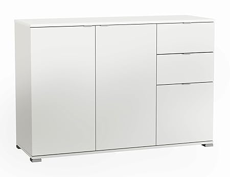 Kommode Laika weiß B 120 cm Schlafzimmer Kinderzimmer Jugendzimmer Babyzimmer Sideboard Anrichte Schrank Kinderzimmerkommode 