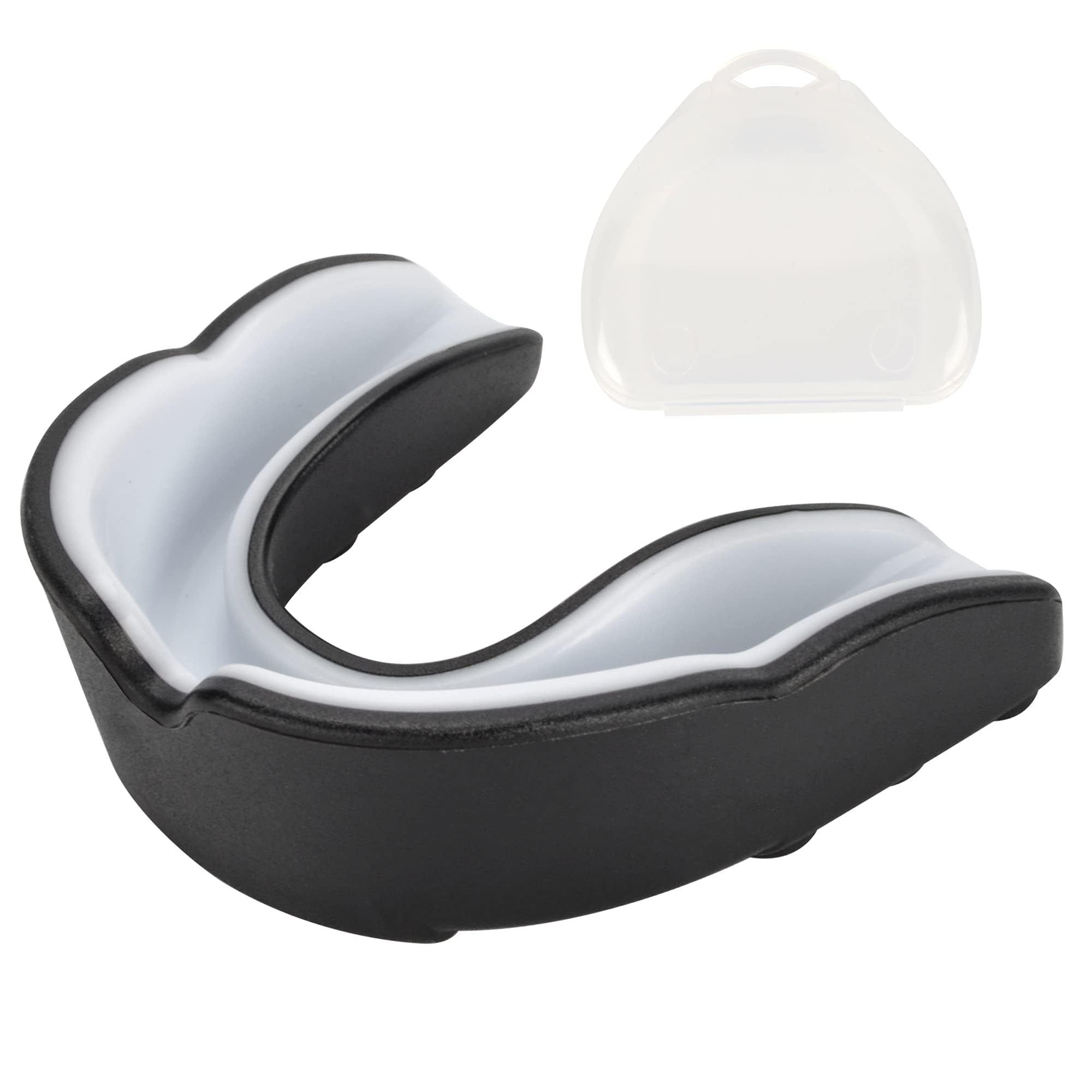 AIBAOBAO Mouth Guard, Adults and Junior Gum Shield Kids with Case Fit Professional Mouthguard for Football, Boxing, MMA, Rugby, Martial Arts, Judo, Karate, Hockey, Wrestling, Gift to Family