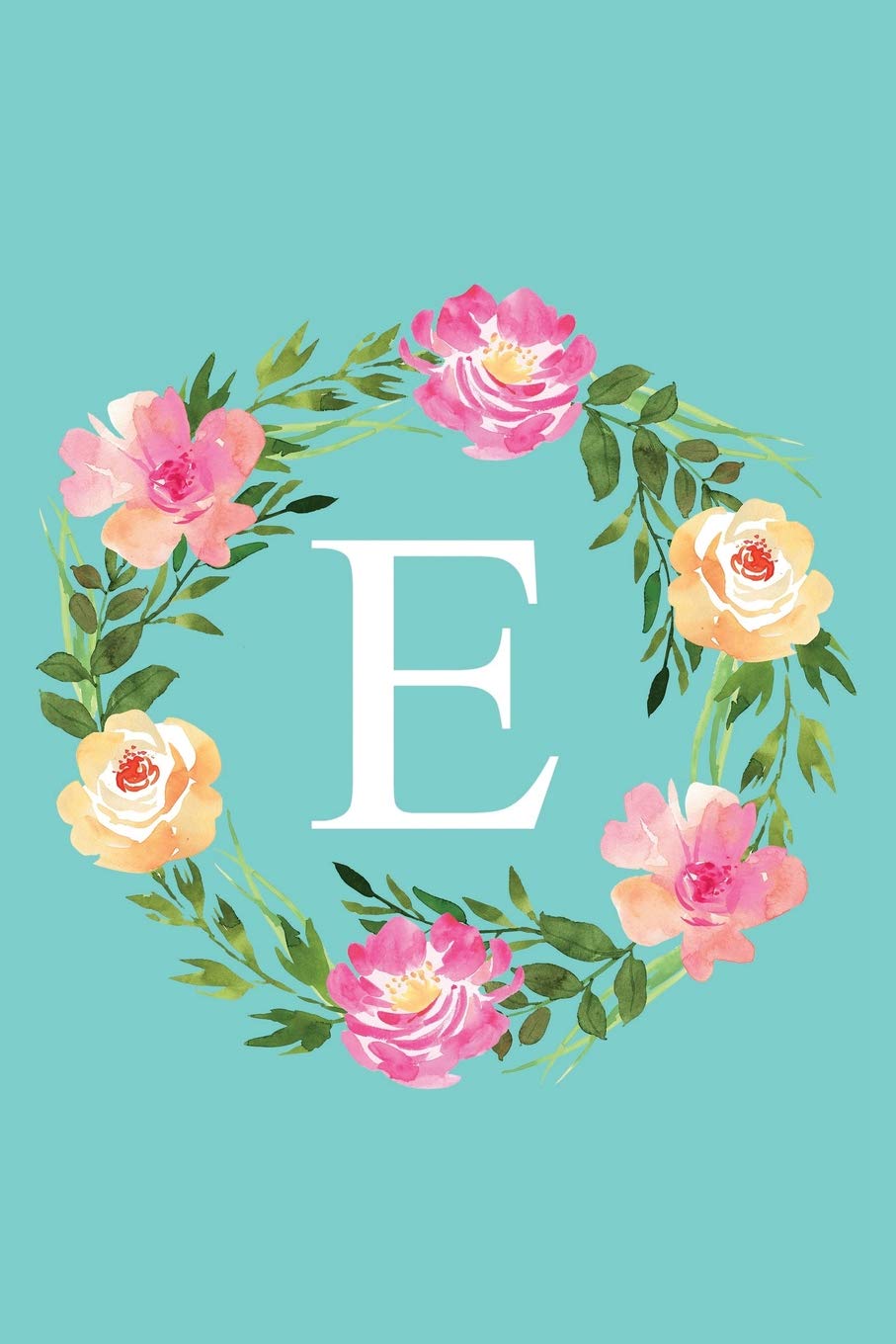 E Monogram Initial Letter E Composition Notebook Journal For Girls And Women Floral Notebook Press Lily Mae Joyner Amazon Com Books