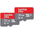 SanDisk 32GB (Pack of 2) Ultra microSDHC UHS-I Memory Card (2x32GB) with Adapter - SDSQUA4-032G-GN6MT [New Version]