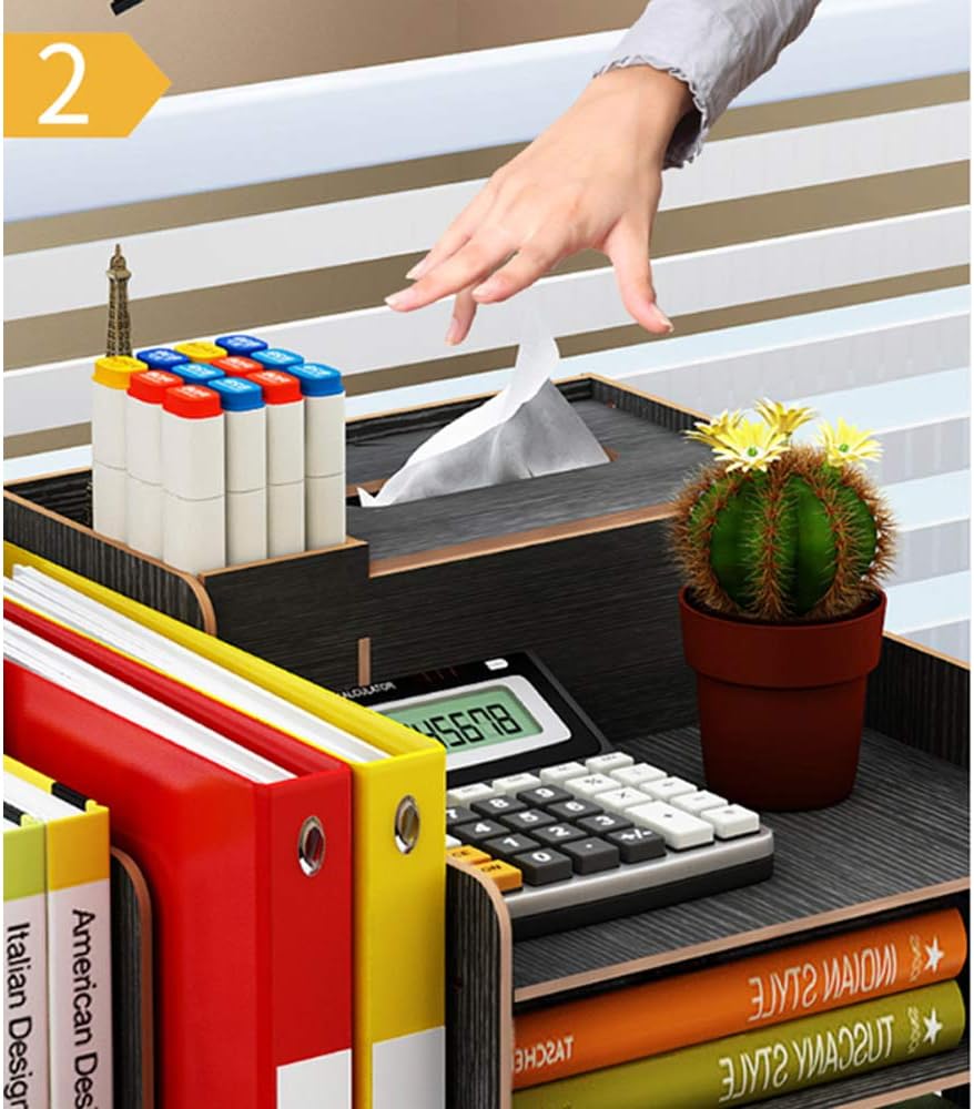 Hggzeg Wooden Desk Organizer - Image 5