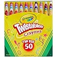 Crayola Mini Twistables Crayons (50 Ct), Kids Back To School Supplies, For Preschool & Kindergarten, Crayons For Toddlers & K