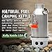 Trekker 20 oz. Stainless Steel Kelly Kettle® (0.6 ltr) Rocket Stove - Boils water Ultra Fast with just sticks/twigs. For Camping, Fishing, Scouts, Hunting, Emergencies, Hurricanes, Tornados