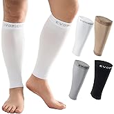 EVOPLECI 15-20mmHg 1 Pair Men and Women Wide Calf Sleeve Brace Compression Socks for Leg Support, Pain Relief