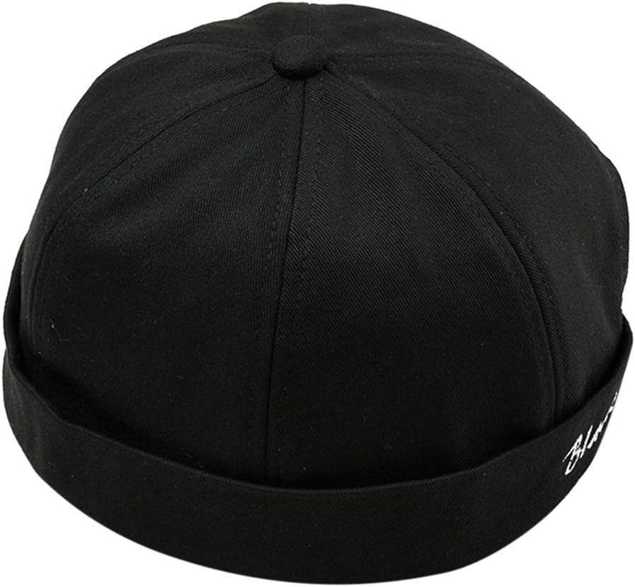 HYIRI Hip-Hopping Men Women Hat Cap Casual Docker Sailor Mechanic Brimless Solid Color
