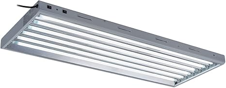 Oppolite T5 fluorescent grow light with 54W lamps and reflective aluminum