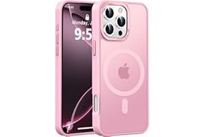 Newfuture Designed for iPhone 16 Pro Case with Magnetic [13 FT Military Drop Protection] [Compatible with Magsafe] Slim Translucent Matte Shockproof with Anti-Fingerprint Phone Case,Chalk Pink