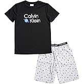 Calvin Klein Boys' Two Piece Sleepwear Top and Bottom Pajama Set