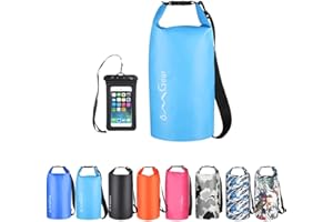 OMGear Waterproof Dry Bag Backpack Phone Pouch 40L/30L/20L/10L/5L Floating Dry Sack for Kayaking Boating Outdoors Activities