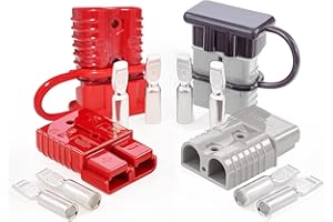 JAMGOER 4PCS 175 A Battery Quick Connect/Disconnect Wire Harness Plug 2-4 Gauge Battery Cable Connector for Towing Recovery Winch Auto Car Trailer