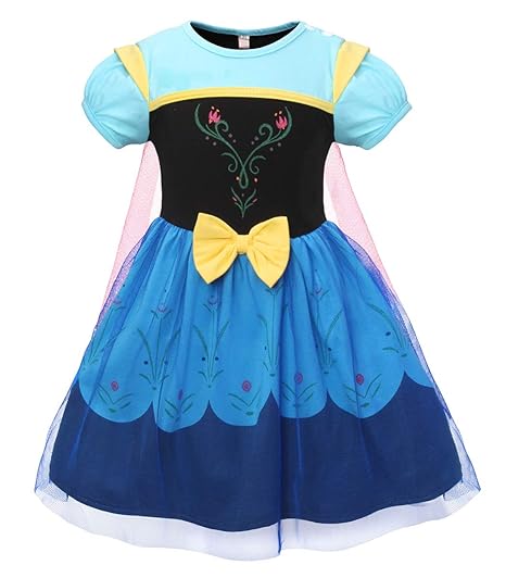 AmzBarley Schneewittchen/Anna Kostüm Kinder Mädchen Verkleidung Prinzessin Kleid Schick Party Kleider Halloween Karneval Cosp