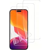PLSZENEKC 3 Pack Flexible Film for iPhone 17 Screen Protector [Not Glass], Invisible Thin, Fingerprint Unlock Compatible, Scratch-Resistant, Self-Healing for iPhone 17
