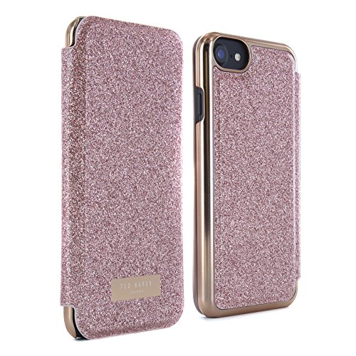 Ted Baker iPhone 7/6/6s Mirror Folio Phone Case, Sparly Rose Gold, Glitsie Rose Gold 41236 from SS17 Collection