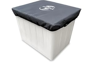 Hadisi Aerial Truck Bucket Cover -Waterproof Bucket Trucks Basket Cover Fits 1 Man Vinyl Bucket with Adjustable Lashing Straps(Grey 34" W x 28" D)