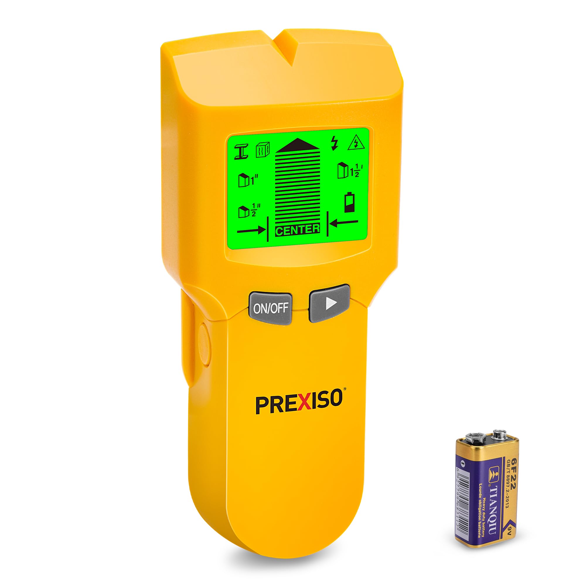 Photo 1 of PREXISO Stud Finder Wall Scanner 5-In-1 Wall Stud Finders & Scanners, Stud Finder Tool for Wood Ac Wire Metal Studs Joist Pipe, Stud Detector De Madera En Paredes, Beam Finders for Center and Edge
