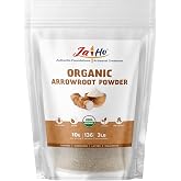 Jai Ho USDA Organic Arrowroot Powder, 3 LB &ndash; Resealable Zip-Lock Pouch | Gluten-Free Arrowroot Starch for Baking, Thickening Sauces, Gravies, Soups &amp; Desserts &ndash; Vegan, Non-GMO