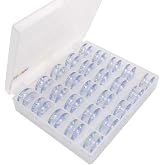 CKPSMS brand -#172222P Plastic Drop-In Bobbins fit for Singer 66 99 Class Bernina 719 White 8600 8800 (25PCS+ BOX)