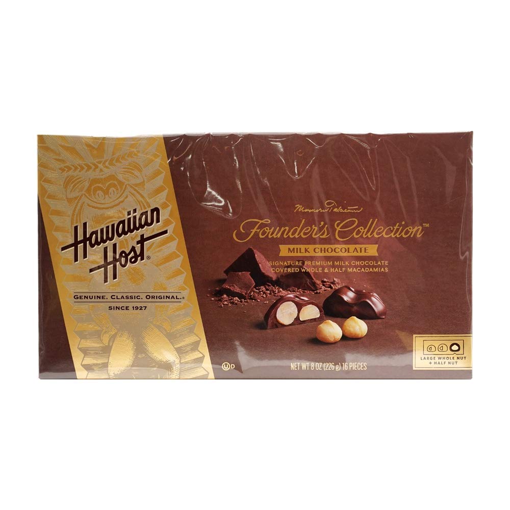 Hawaiian Host Chocolate Covered MACADAMIA NUTS BOX NET WT 8 OZ (226 g