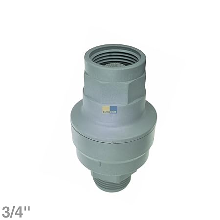 Europart 762243 UNIVERSAL Waterblock Wasserstop Aquastop Sicherheitsventil Rückschlagventil 3/4' für Zulaufschlauch an Waschm