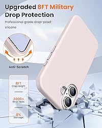 OuXul Designed for iPhone 16 Case,Shockproof Liquid
