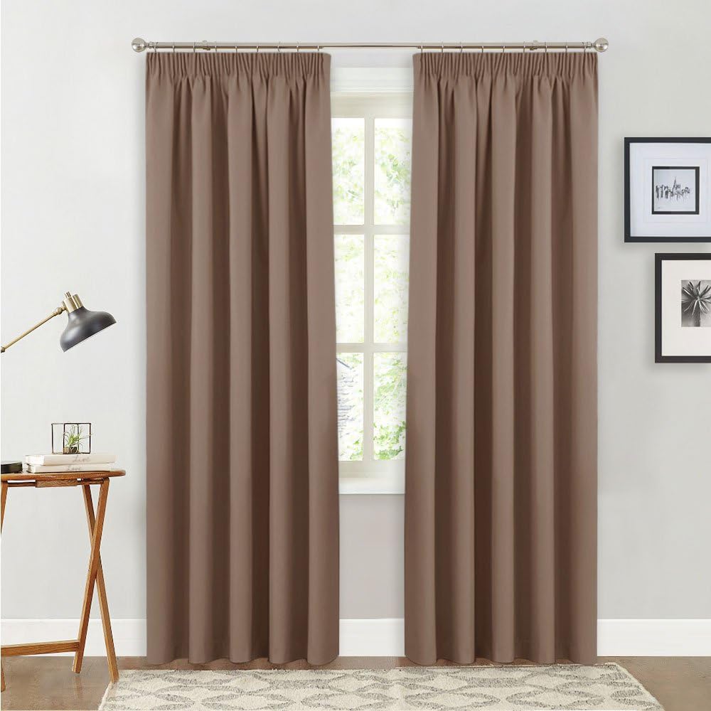 PONY DANCE Blackout Curtains for Decoration - Solid Window Treatments