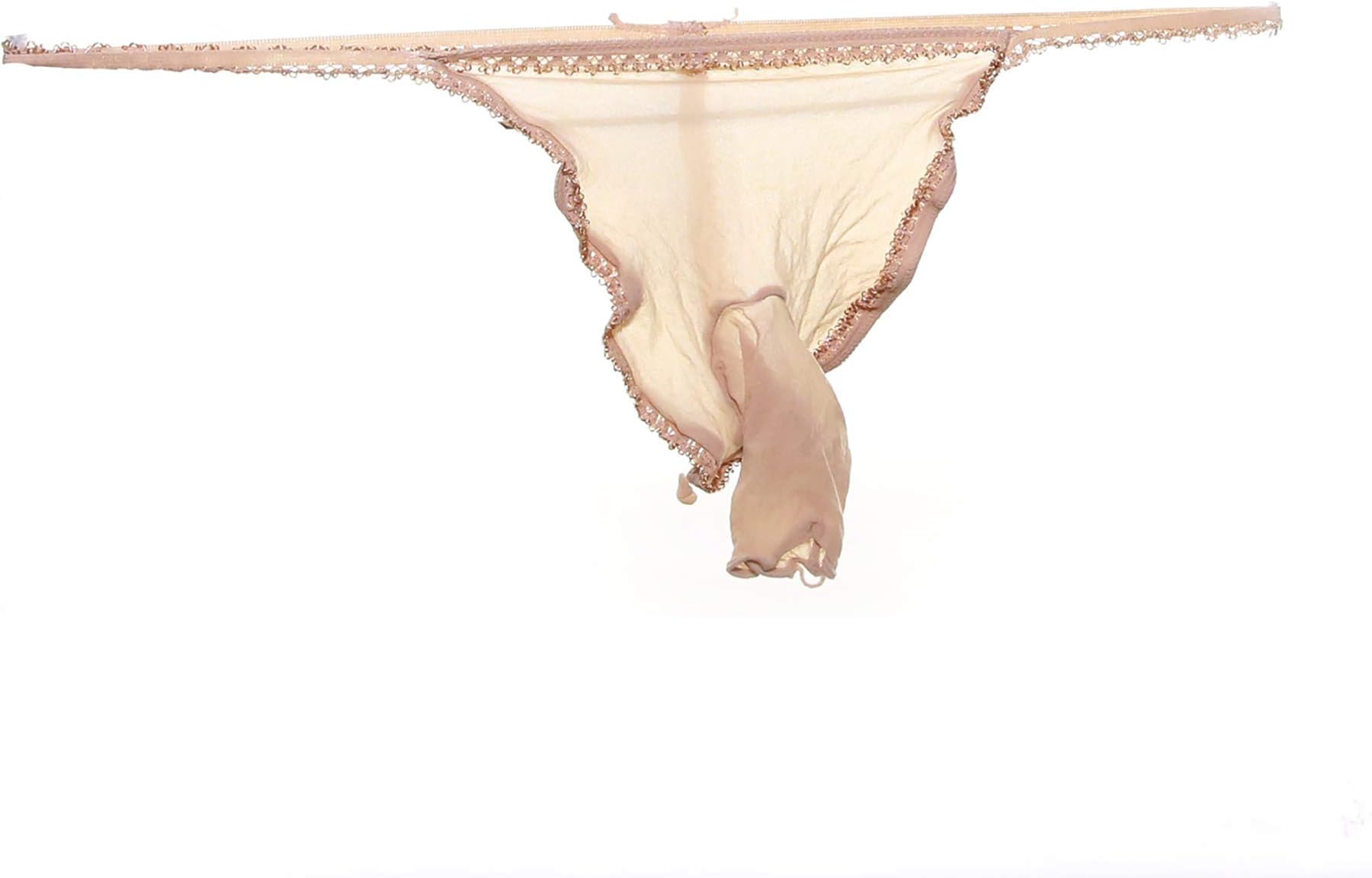 Men See Through Nylon G String Closed Sheath