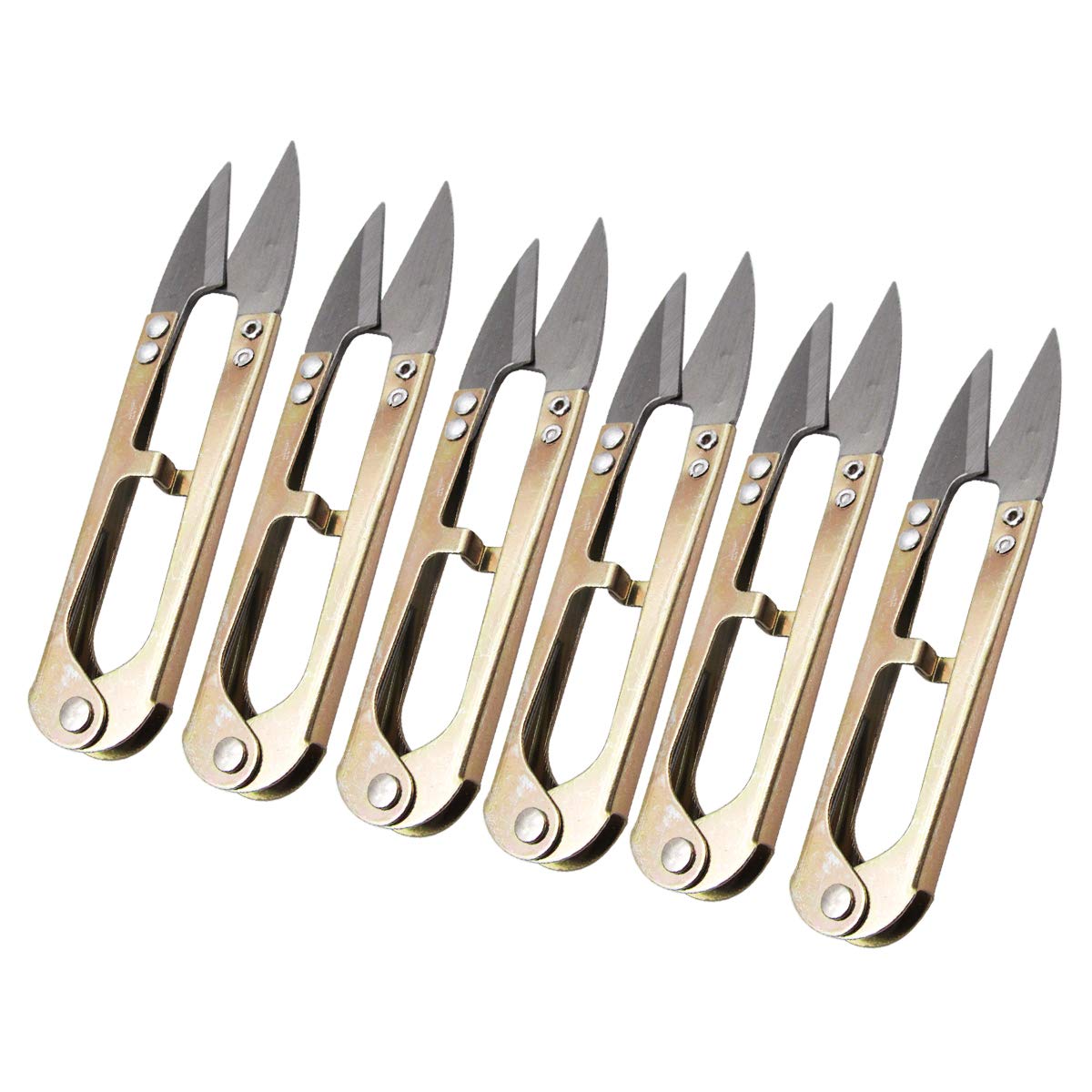 KUNPENG - #TC805 6 Pack Mini Hand Cutter for Embroidery Thread Trimmer Cutter Snips Scissors