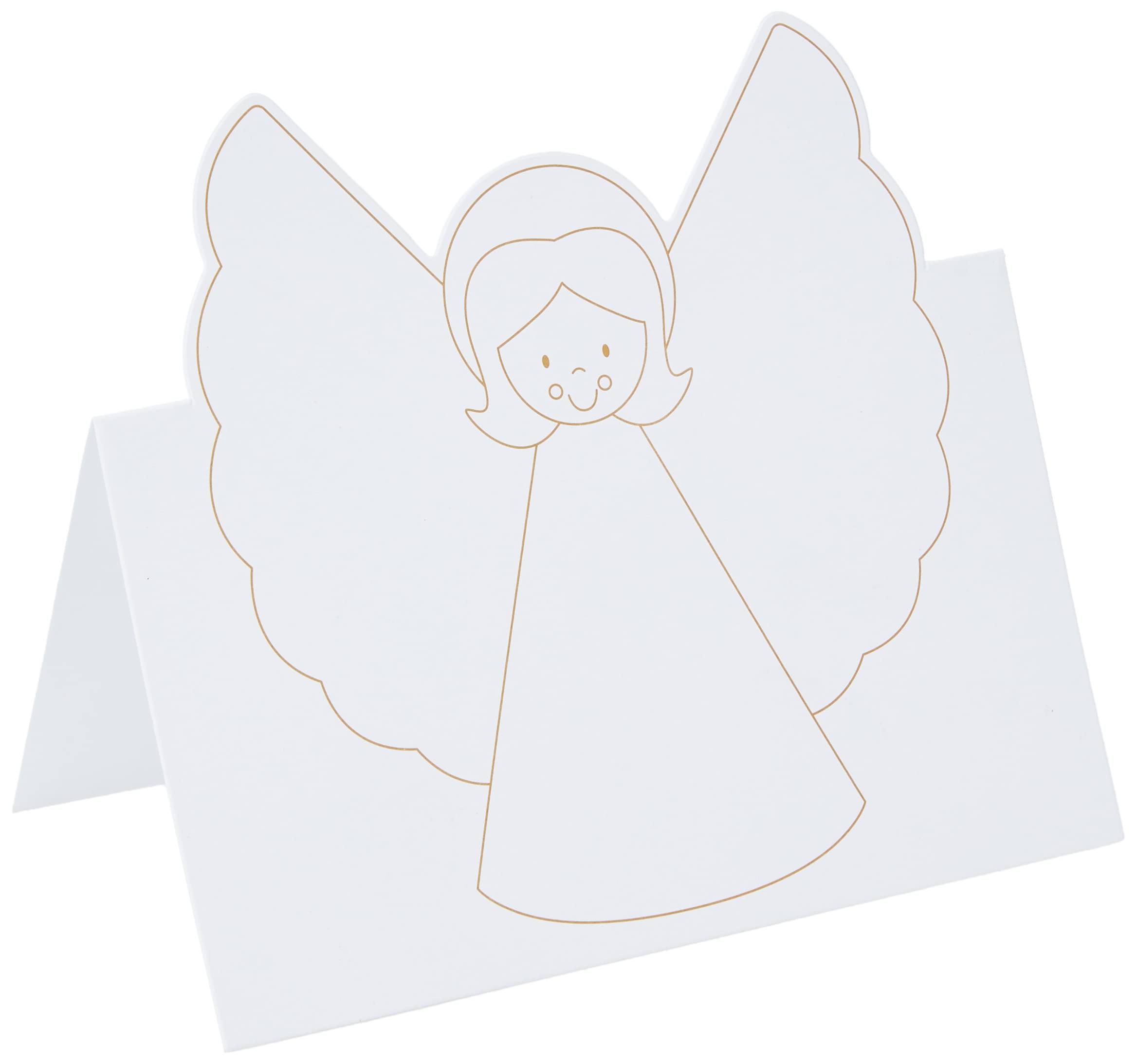 Baker Ross Christmas Angel Pop Up Cards for Children to Make and Embellish (Pack of 8)