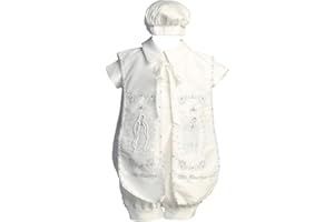 iGirlDress Baby Boy Baptism Christening Outfit, Baptismal Clothes Romper -Ropones de bautizo niño