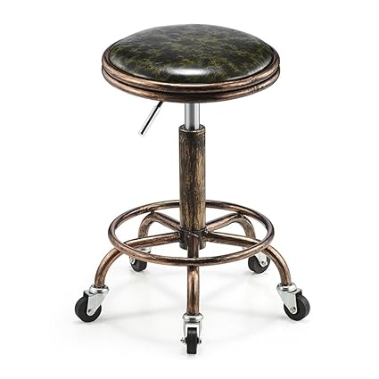 Amazon Com Retro Bar Stool Industrial Wind Beauty Stool Barber