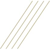 Sutemribor Brass Solid Round Rod Lathe Bar Stock, 1/8 Inch in Diameter 14 Inches in Length (4 PCS)