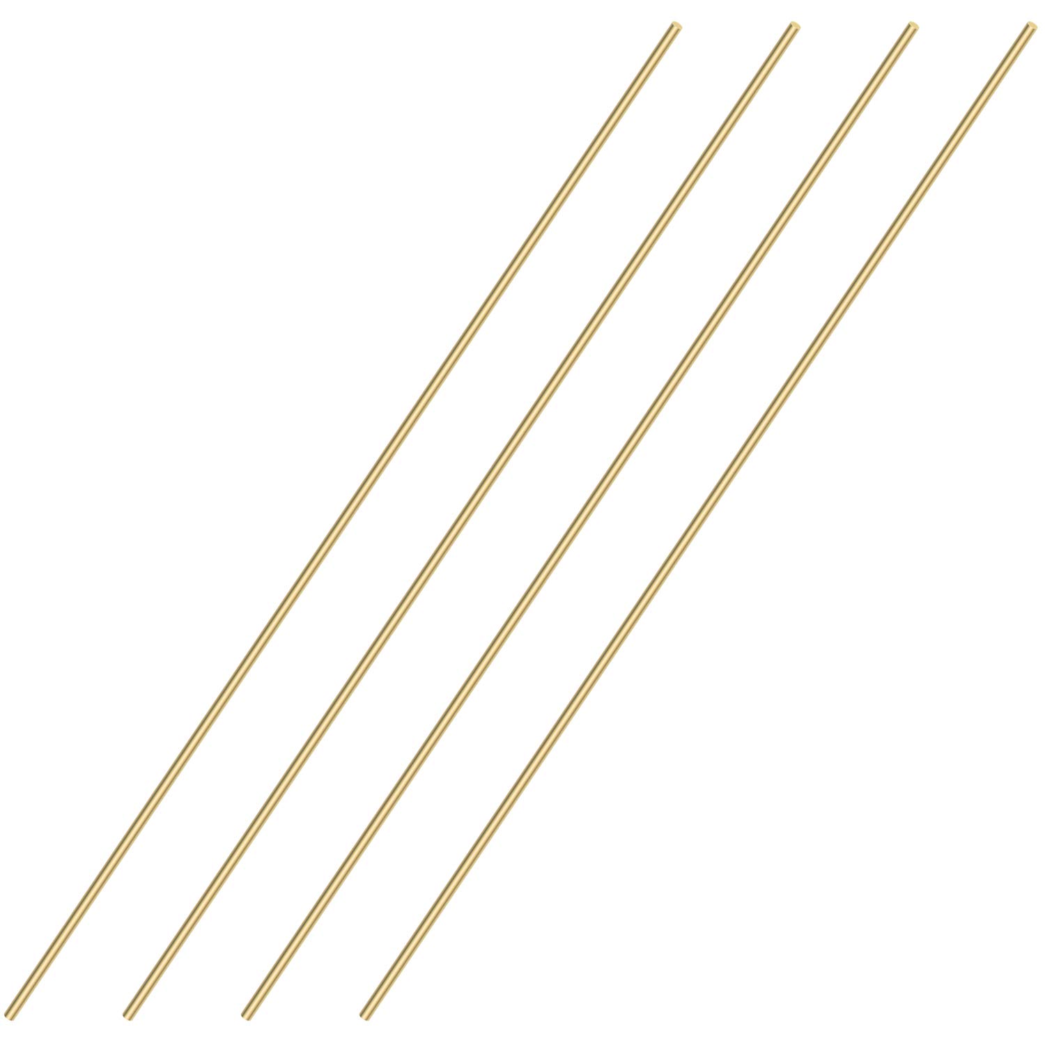 Photo 1 of Sutemribor Brass Solid Round Rod Lathe Bar Stock, 1/8 Inch in Diameter 14 Inches in Length (4 PCS)
