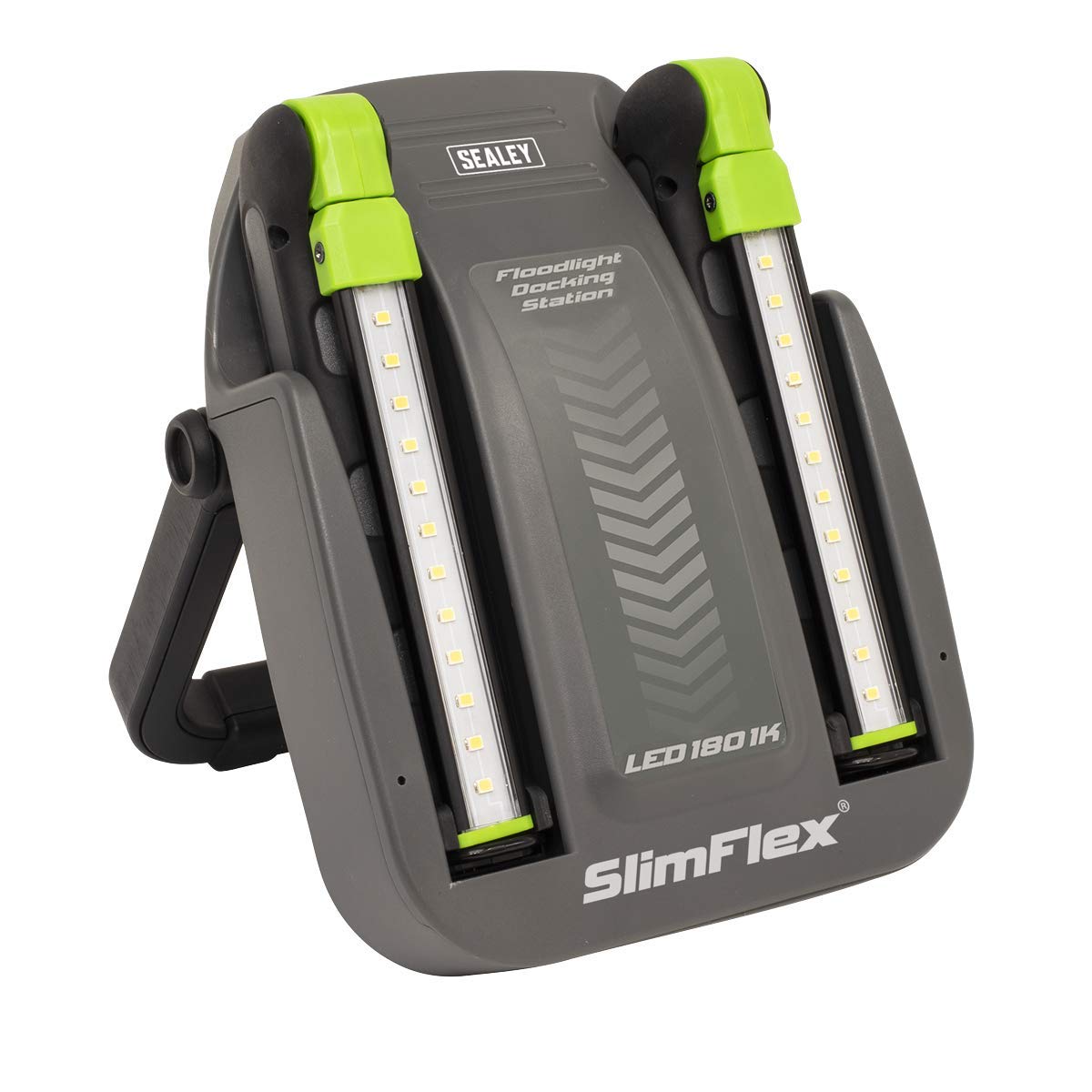 Rechargeable Floodlight/Folding Inspection Light Docking Station Kit, 2 x Inspection Light Included, 1000lm - LED1801K