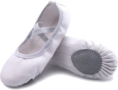 Uniuni Ballettschuhe Geteilte Ledersohle für Kinder und Erwachsene