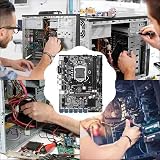 KVSERT 2X B75 BTC Mining Motherboard LGA1155 DDR3 12x PCIE G530/G630 CPU Fan view 4
