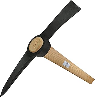 Ideal 38013001 Kreuzhacke 3,0Kg mit Buchenstiel, Schwarz/beige, 6.5x95.5x53 cm