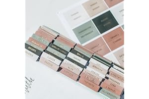 DAYBREAK 41 Laminated Bible Tabs for Women Study Bible - Earth Tone Neutral Gold Foil Bible Index Tabs for Men (Willow)